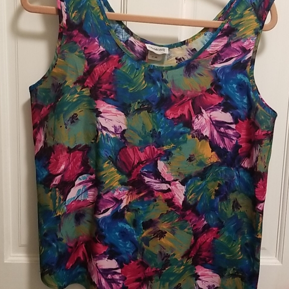 Ladies 2pc multi color tank and skort set - Picture 3 of 8